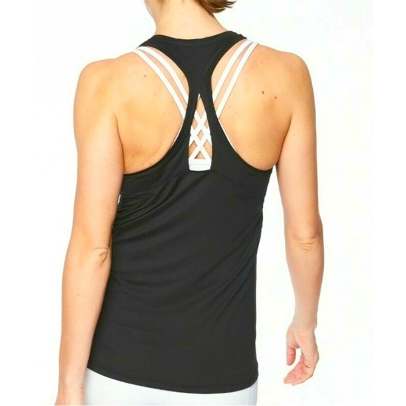 Athleta NWT Black Limitless Keyhole Tank Top Medium - Picture 1 of 10